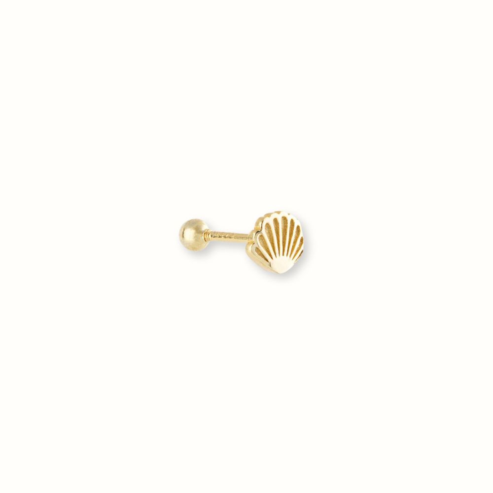 Σκουλαρίκι Καρφωτό Sterling Silver 925 Brenda Χρυσό